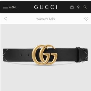 Black Gucci Belt